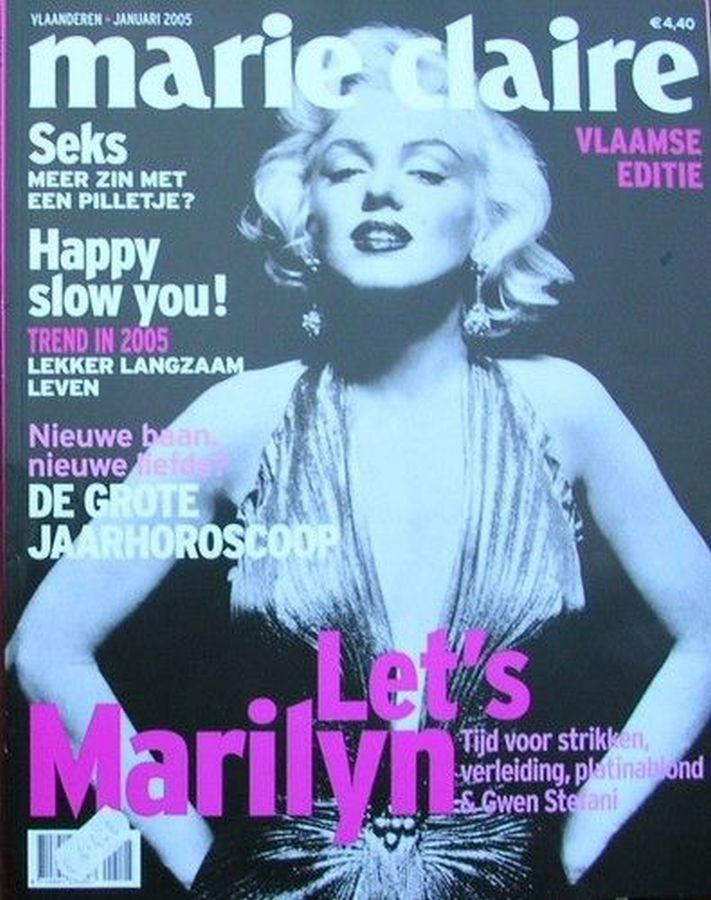 MARIE CLAIRE NETHERLANDS magazine side cover  January 2005