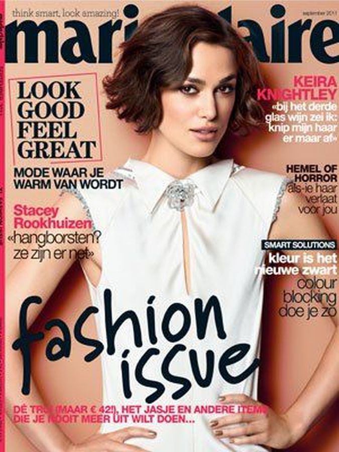 MARIE CLAIRE NETHERLANDS magazine side cover  September 2011