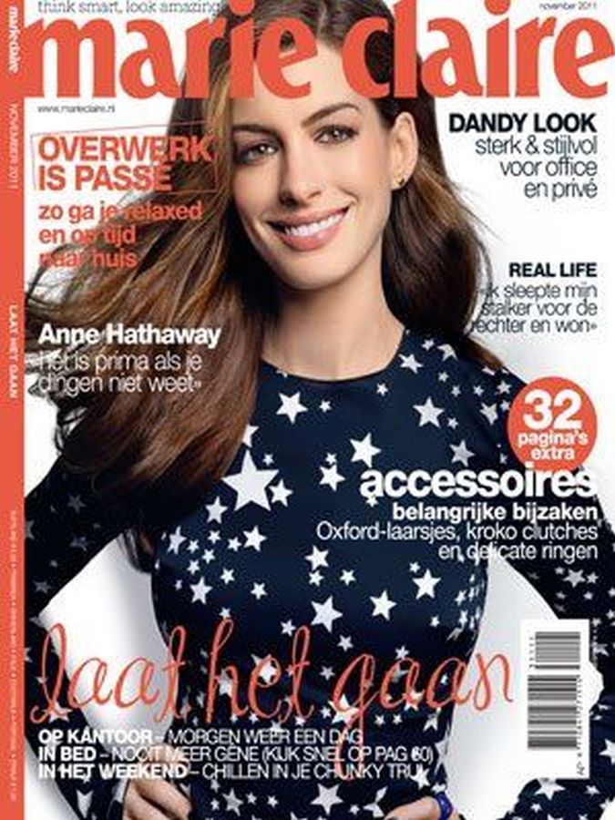 MARIE CLAIRE NETHERLANDS magazine side cover  November 2011