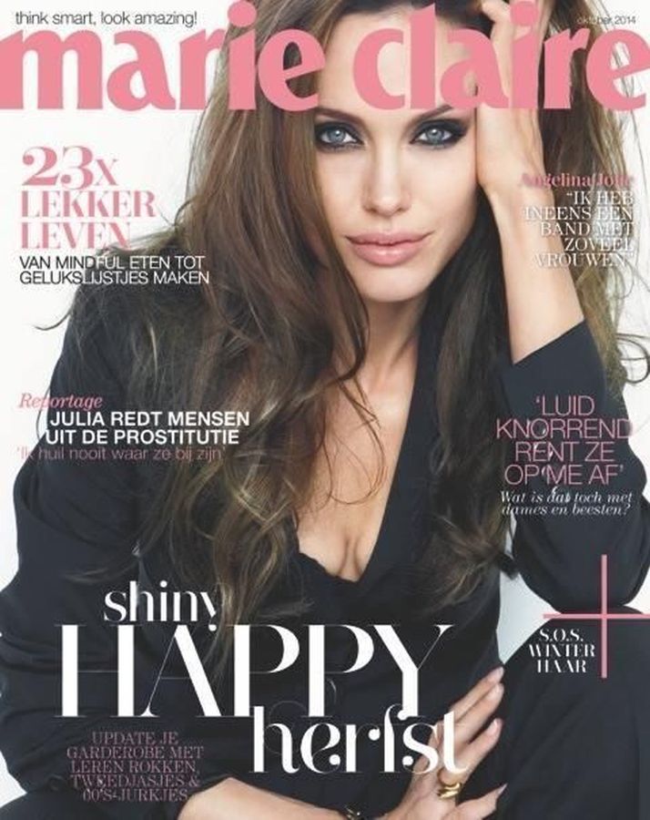 MARIE CLAIRE NETHERLANDS magazine side cover  October 2014