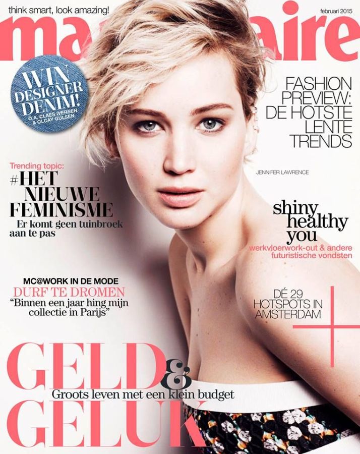 MARIE CLAIRE NETHERLANDS magazine side cover  February 2015