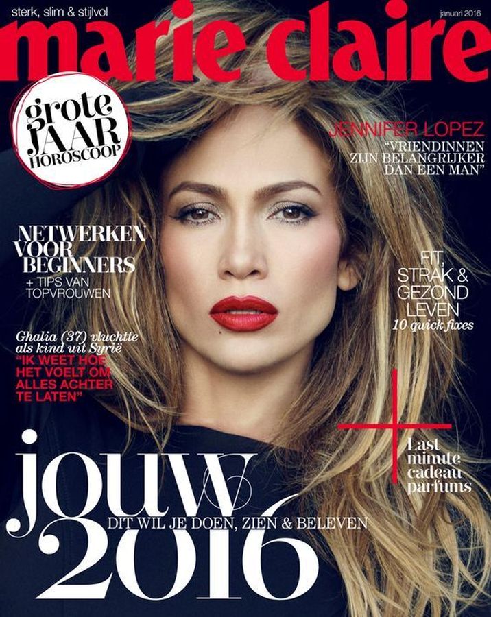 MARIE CLAIRE NETHERLANDS magazine side cover  January 2016