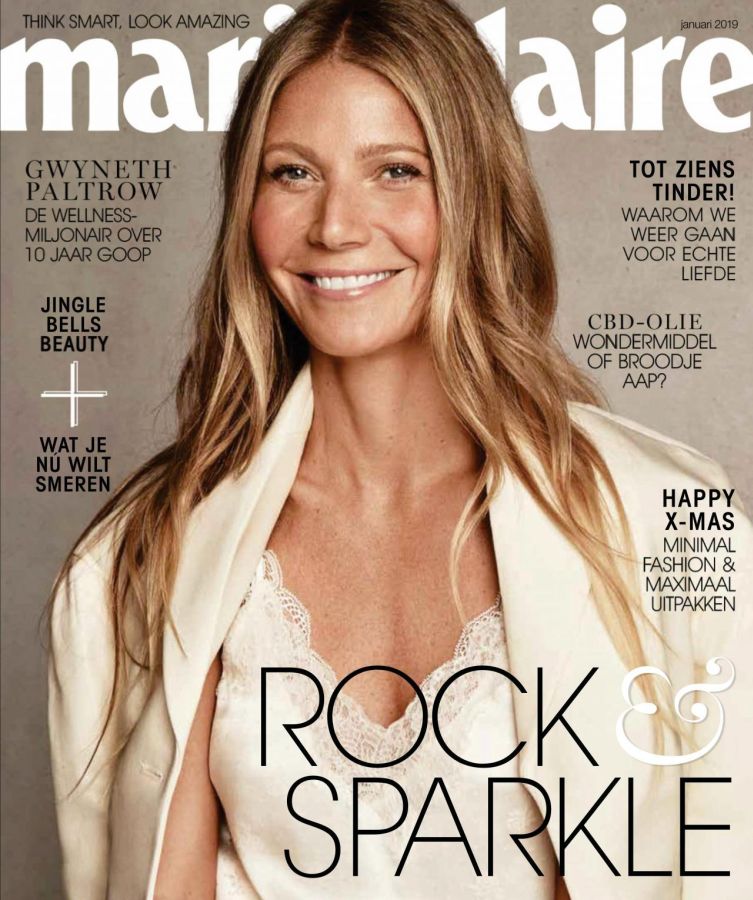 MARIE CLAIRE NETHERLANDS magazine side cover  January 2019