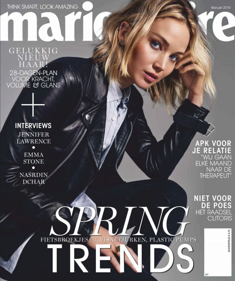 MARIE CLAIRE NETHERLANDS magazine side cover  February 2019
