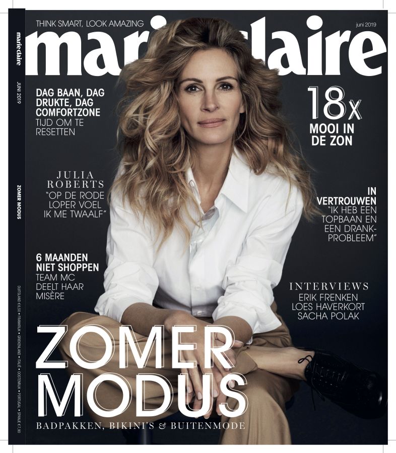 MARIE CLAIRE NETHERLANDS magazine side cover  June 2019