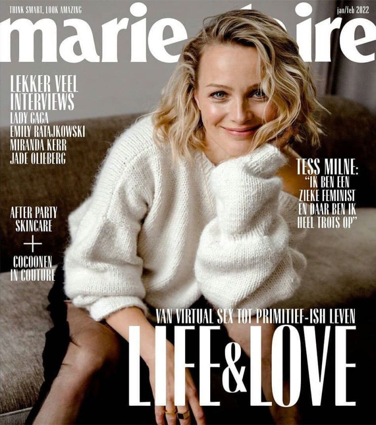 MARIE CLAIRE NETHERLANDS magazine side cover  January/February 2022
