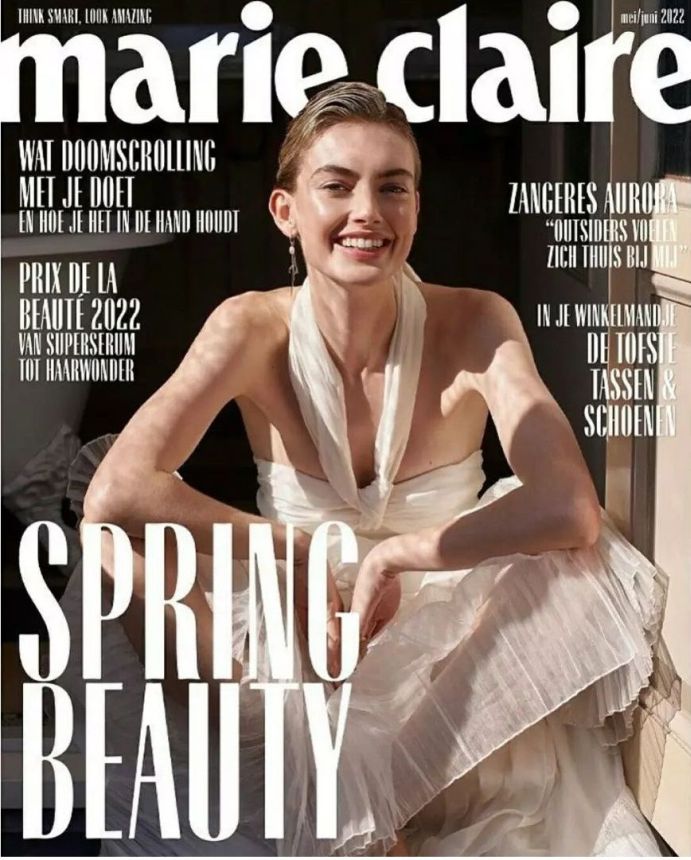 MARIE CLAIRE NETHERLANDS magazine side cover  May/June 2022
