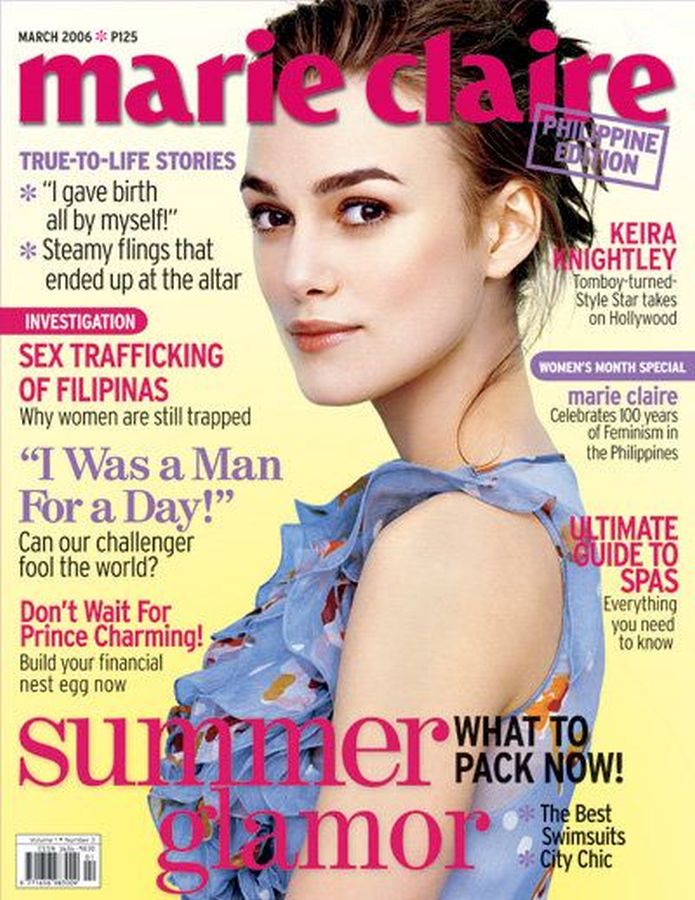 MARIE CLAIRE PHILIPPINES magazine side cover  March 2006