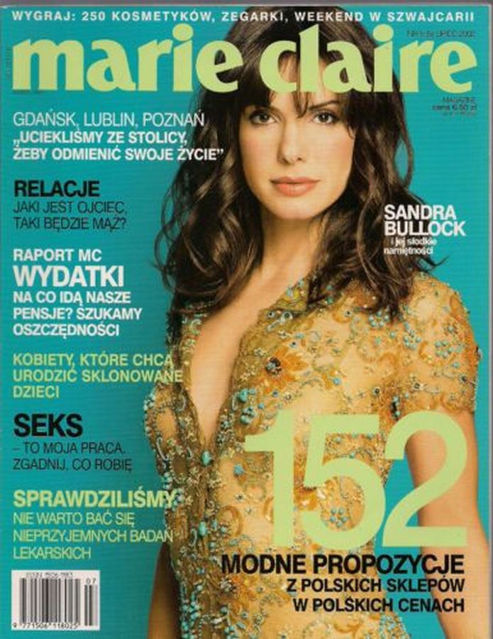 MARIE CLAIRE POLAND magazine side cover  May 2002