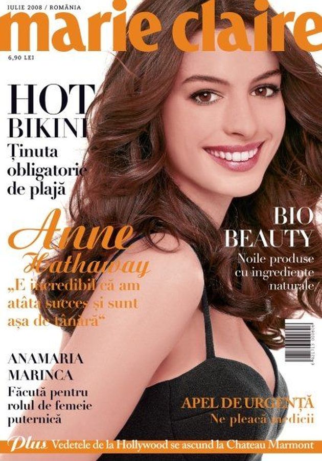 MARIE CLAIRE ROMANIA magazine side cover  July 2008