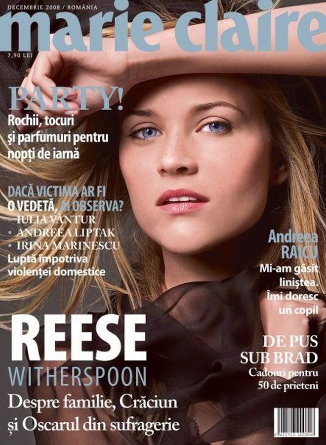 MARIE CLAIRE ROMANIA magazine side cover  December 2008