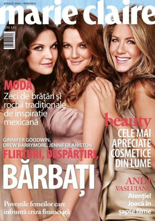 MARIE CLAIRE ROMANIA magazine side cover  April 2009