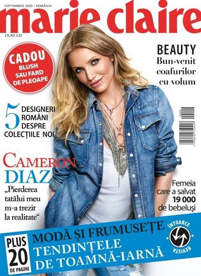 MARIE CLAIRE ROMANIA magazine side cover  September 2009