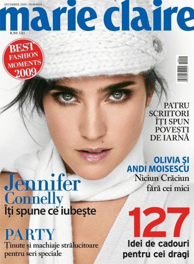 MARIE CLAIRE ROMANIA magazine side cover  December 2009