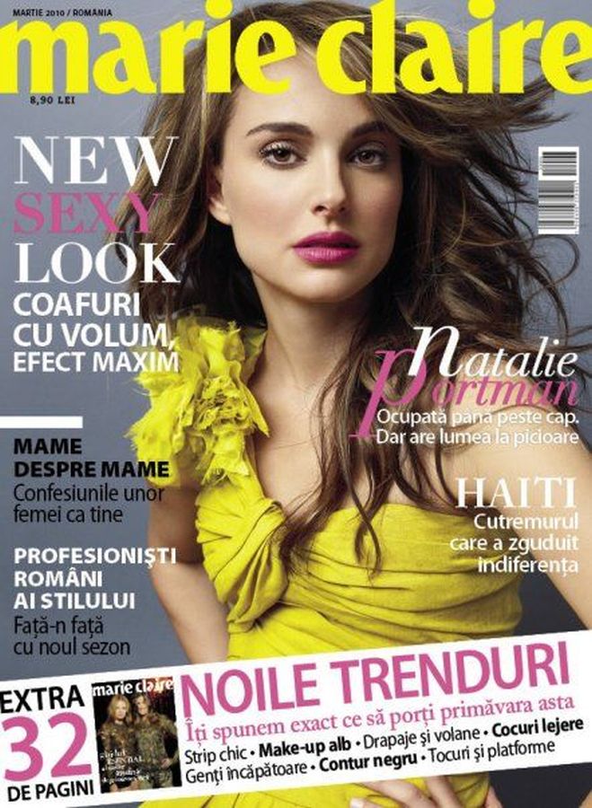MARIE CLAIRE ROMANIA magazine side cover  March 2010