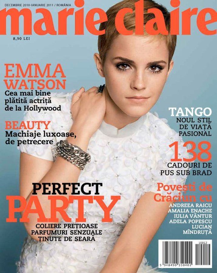 MARIE CLAIRE ROMANIA magazine side cover  December 2010/ January 2011 
