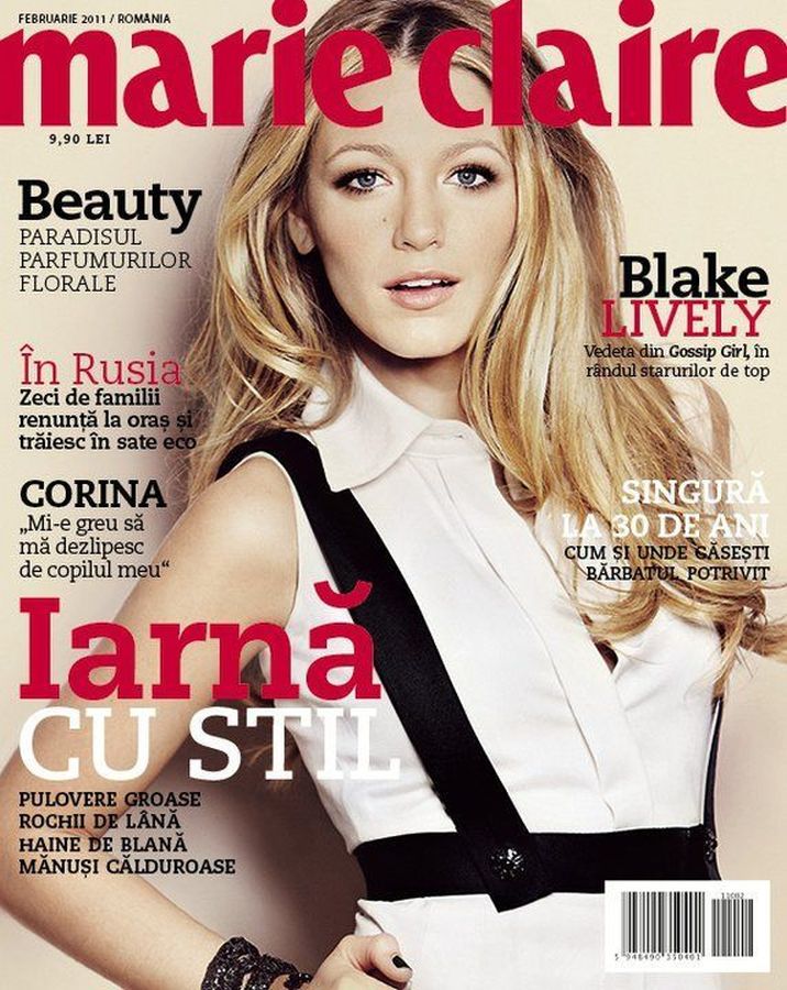 MARIE CLAIRE ROMANIA magazine side cover  February 2011