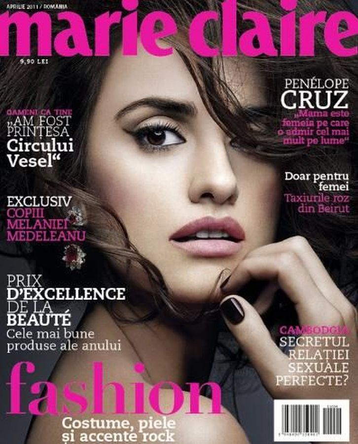 MARIE CLAIRE ROMANIA magazine side cover  April 2011