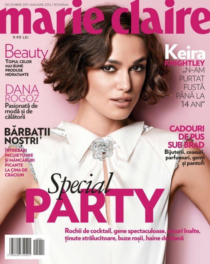 MARIE CLAIRE ROMANIA magazine side cover  December 2011/ January 2012 