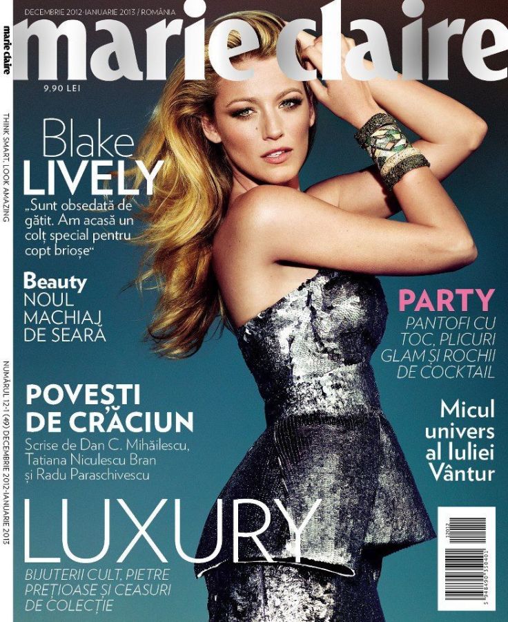 MARIE CLAIRE ROMANIA magazine side cover  December 2012/ January 2013 