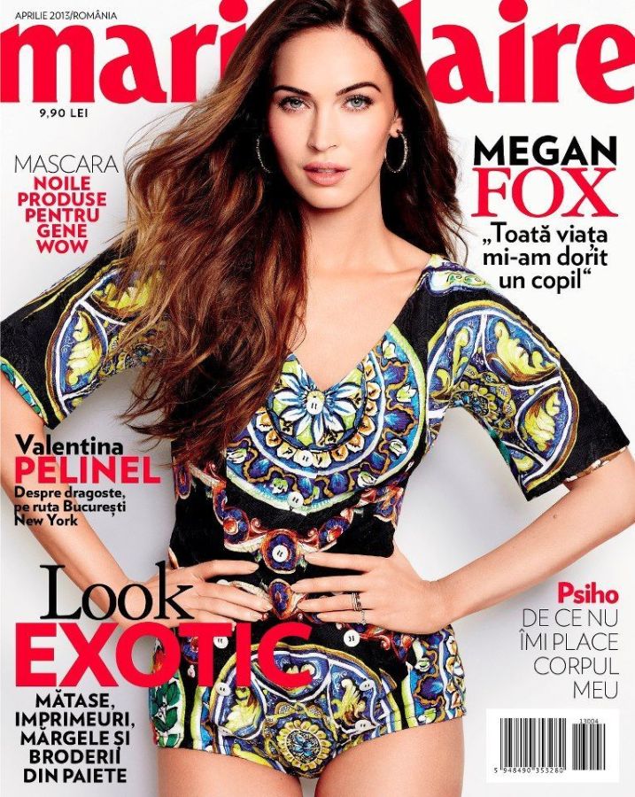 MARIE CLAIRE ROMANIA magazine side cover  April 2013