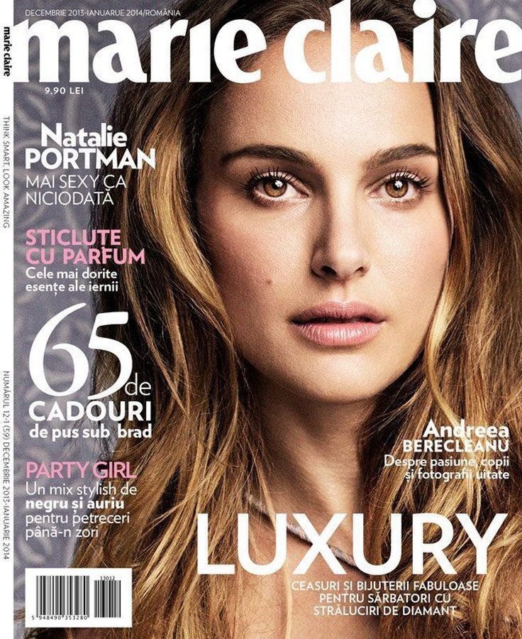MARIE CLAIRE ROMANIA magazine side cover  December 2013/ January 2014 