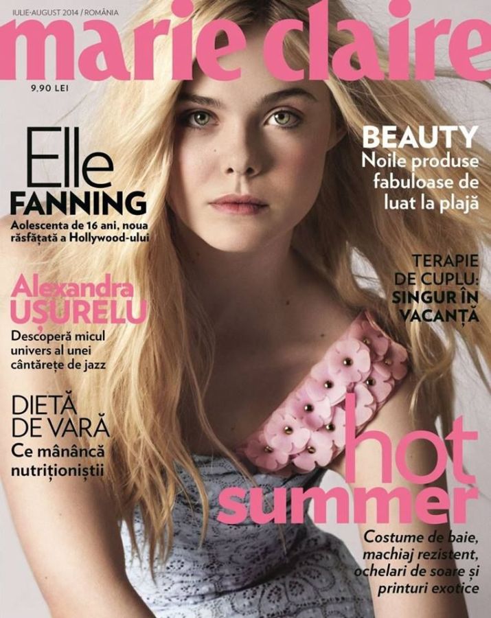 MARIE CLAIRE ROMANIA magazine side cover  July/August 2014