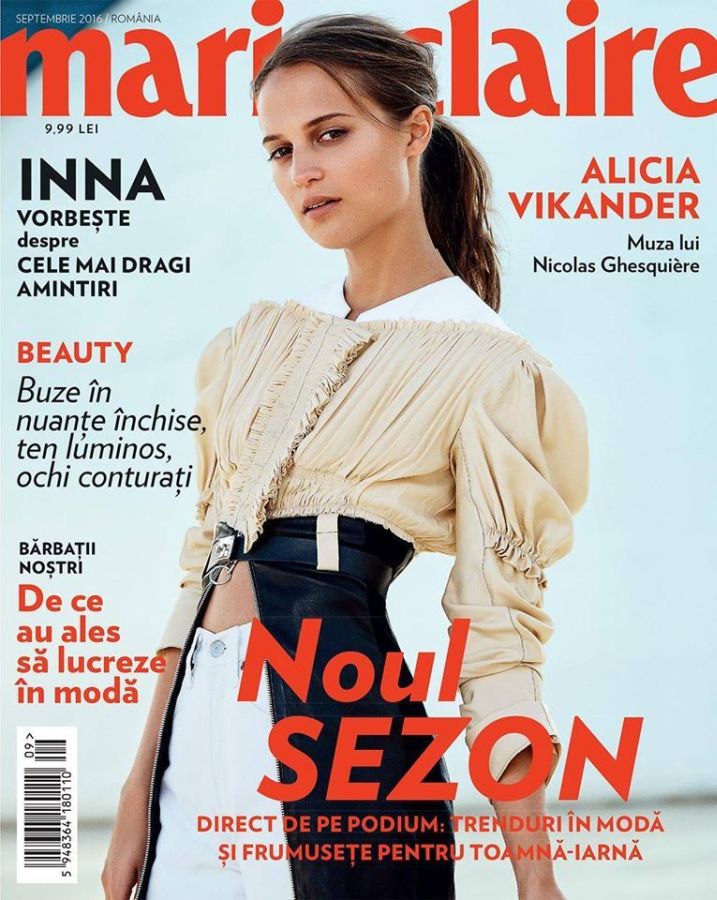 MARIE CLAIRE ROMANIA magazine side cover  September 2016