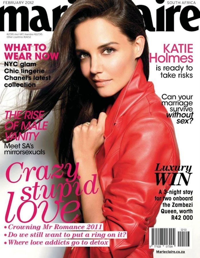 MARIE CLAIRE SOUTH AFRICA magazine side cover  February 2012