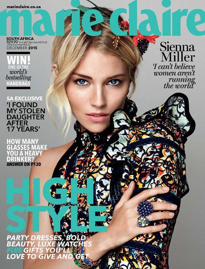MARIE CLAIRE SOUTH AFRICA magazine side cover  December 2015