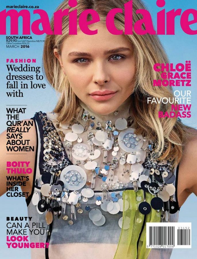 MARIE CLAIRE SOUTH AFRICA magazine side cover  March 2016