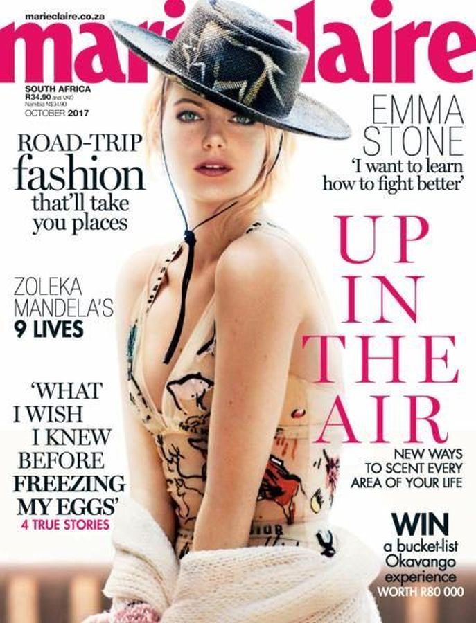MARIE CLAIRE SOUTH AFRICA magazine side cover  October 2017