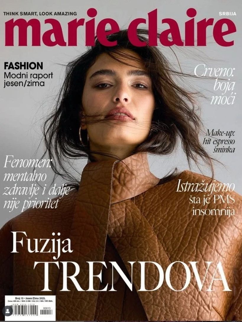 MARIE CLAIRE SERBIA magazine side cover Issue 13 Fall 2025