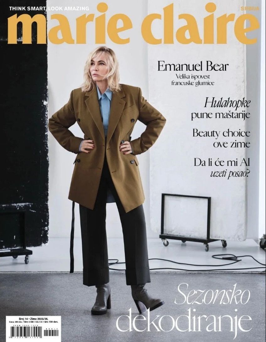 MARIE CLAIRE SERBIA magazine side cover Issue 14 Winter 2025