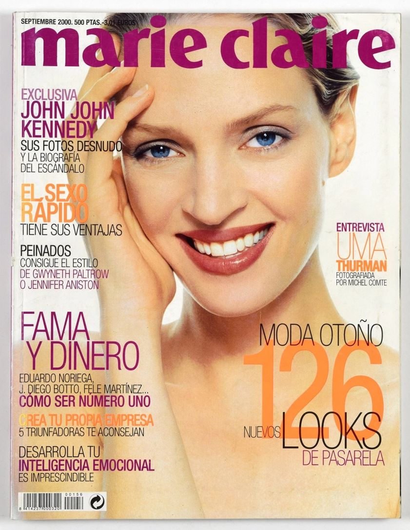 MARIE CLAIRE SPAIN magazine side cover  September 2000