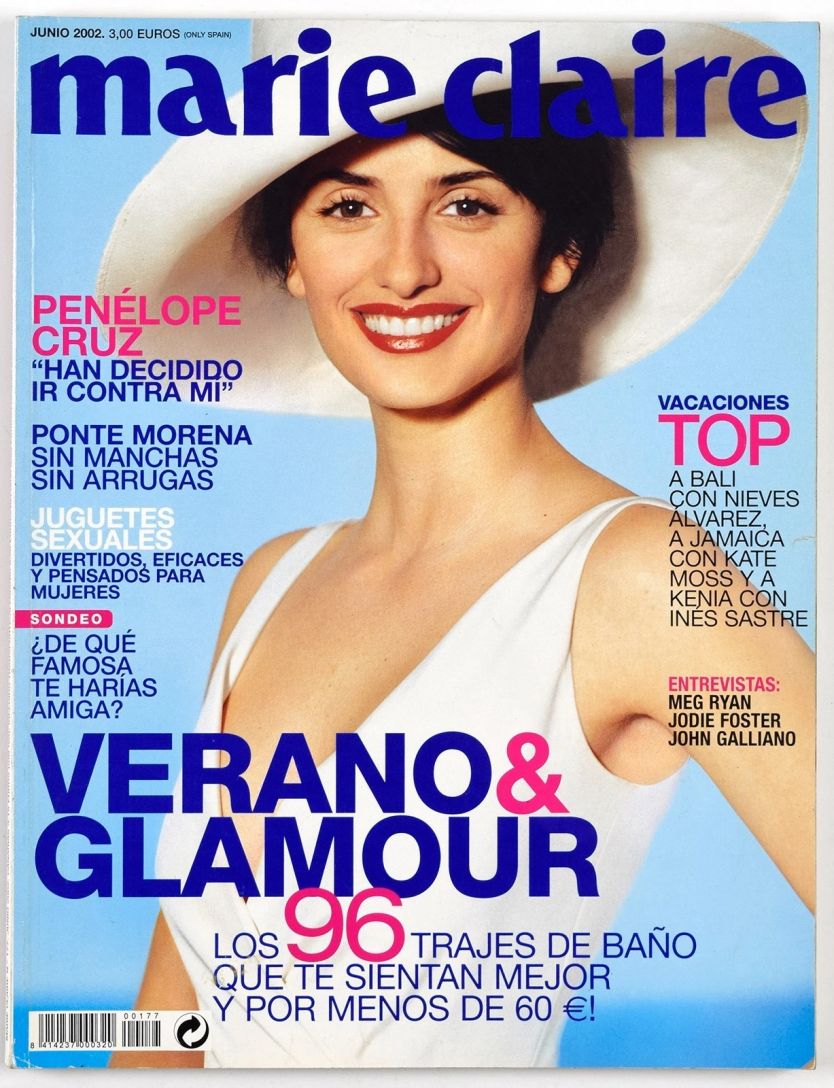 MARIE CLAIRE SPAIN magazine side cover  June 2002