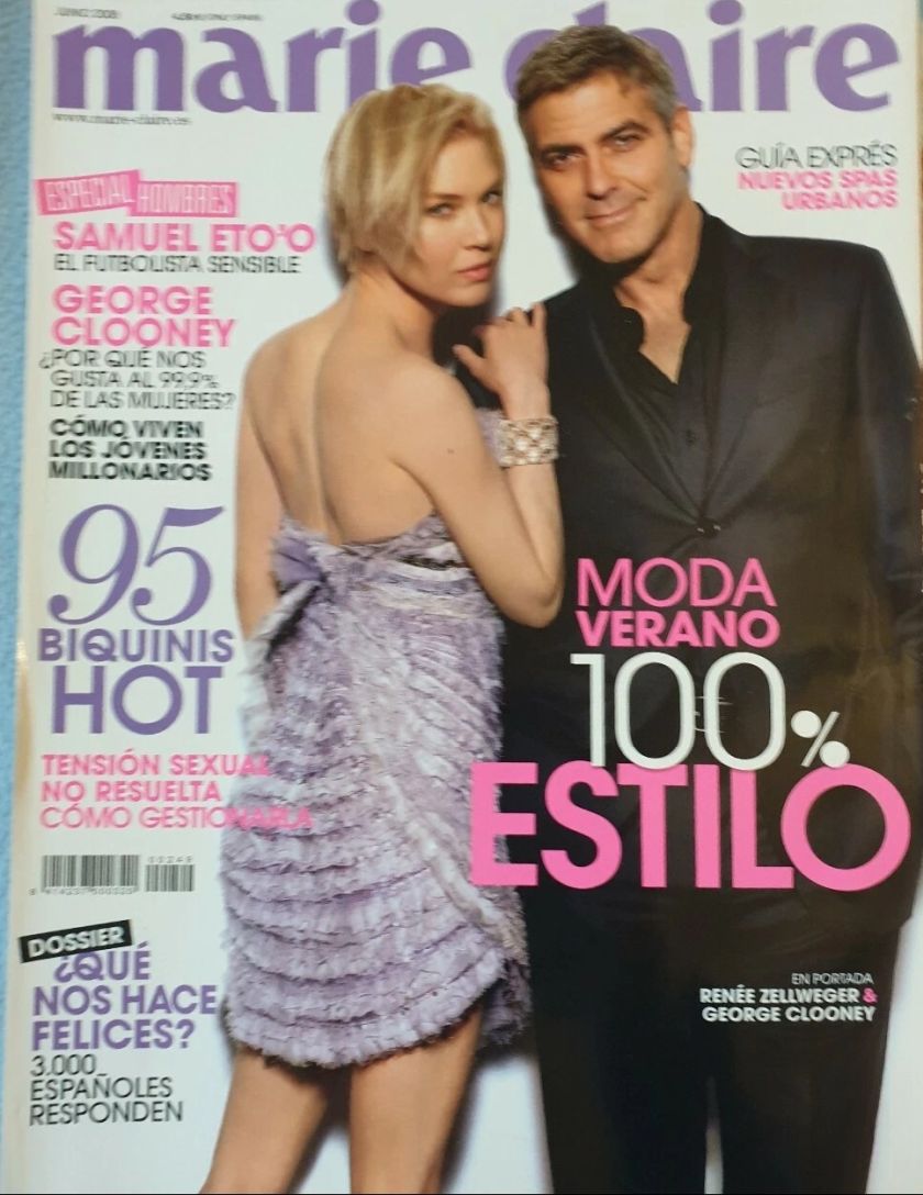 MARIE CLAIRE SPAIN magazine side cover  June 2008