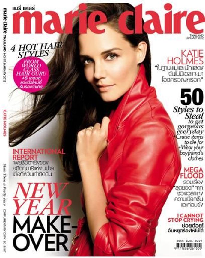 MARIE CLAIRE THAILAND magazine side cover  February 2012