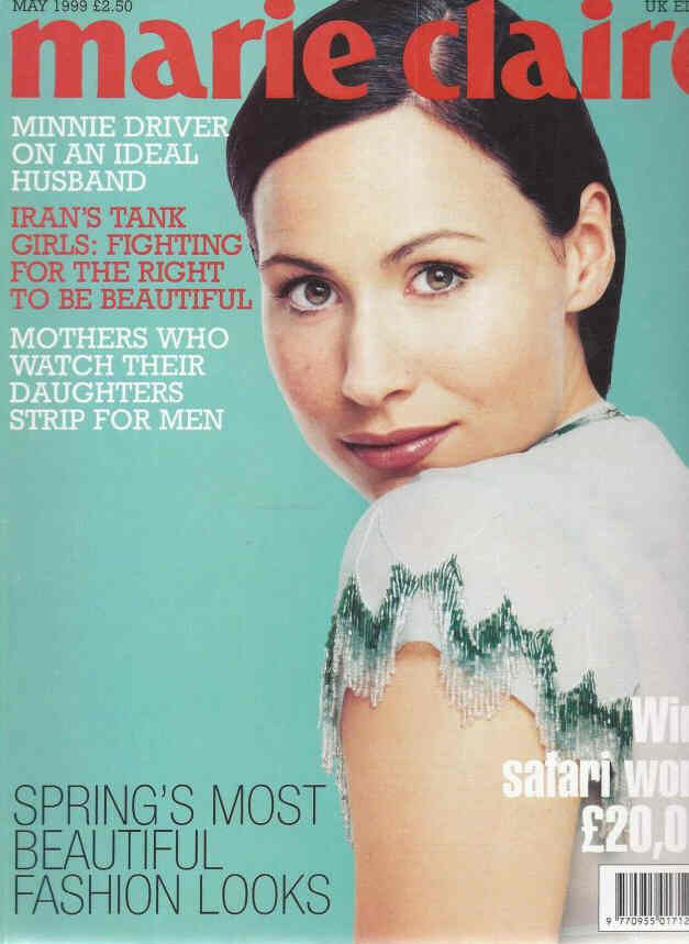 MARIE CLAIRE UK magazine side cover  May 1999