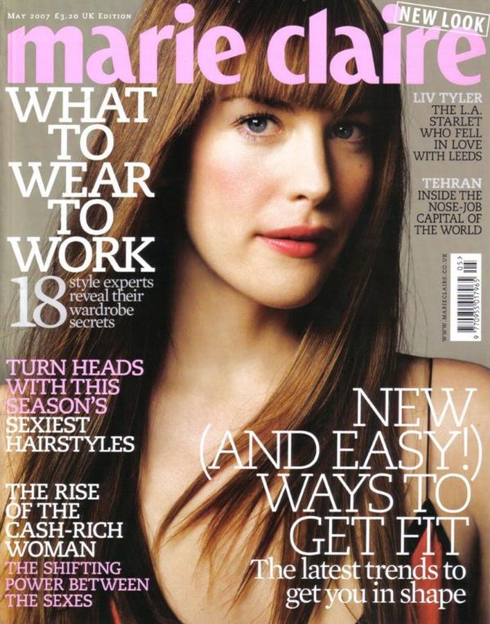 MARIE CLAIRE UK magazine side cover  May 2007
