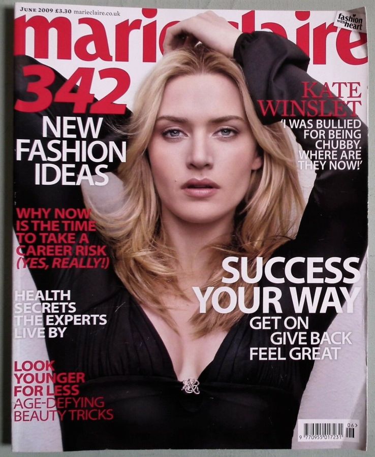 MARIE CLAIRE UK magazine side cover  June 2009