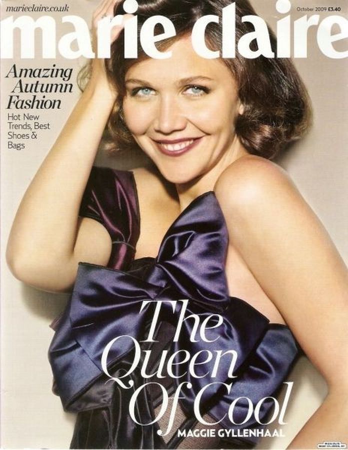 MARIE CLAIRE UK magazine side cover  October 2009