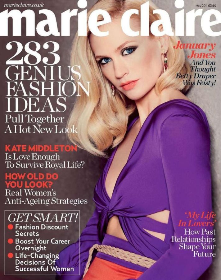 MARIE CLAIRE UK magazine side cover  May 2011