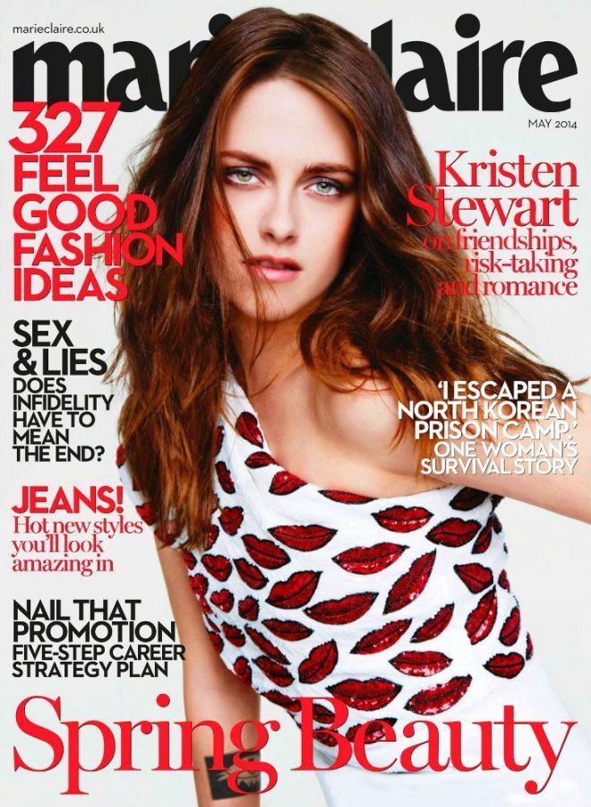 MARIE CLAIRE UK magazine side cover  May 2014