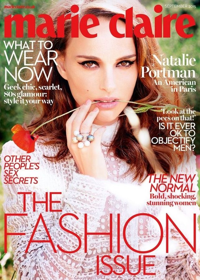 MARIE CLAIRE UK magazine side cover  September 2015