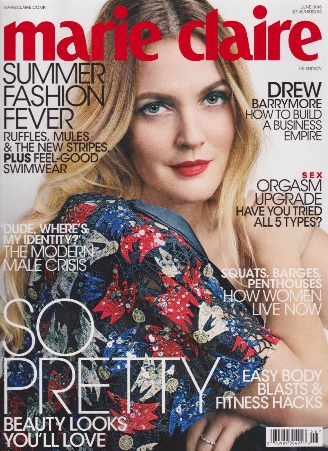 MARIE CLAIRE UK magazine side cover  June 2016