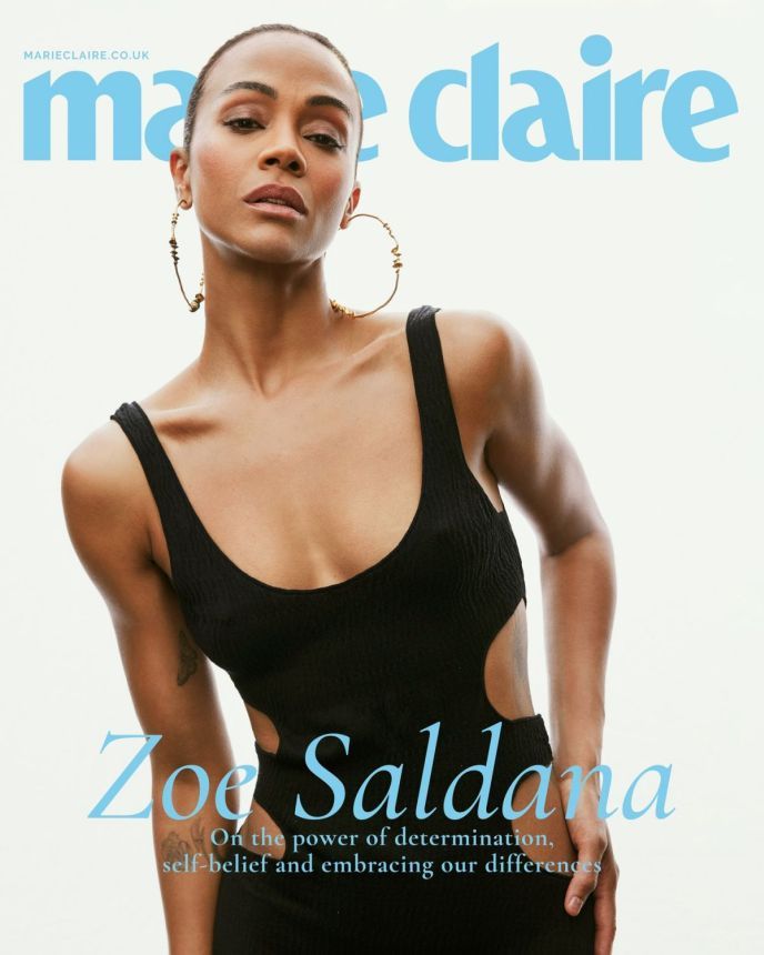 MARIE CLAIRE UK magazine side cover  January 2023