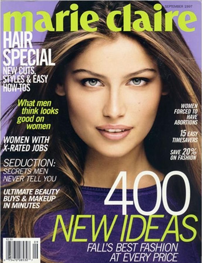 MARIE CLAIRE USA magazine side cover  September 1997