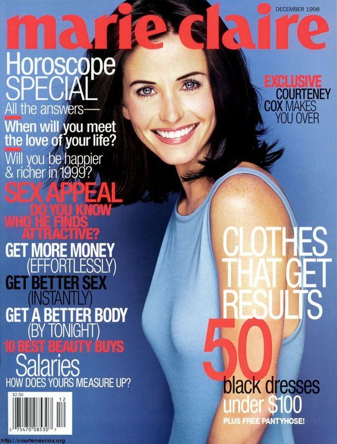 MARIE CLAIRE USA magazine side cover  December 1998