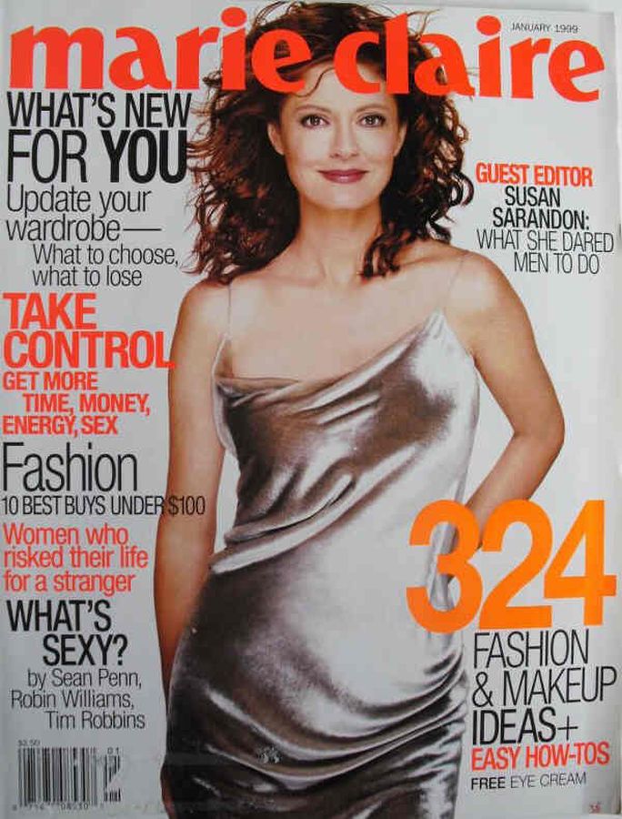 MARIE CLAIRE USA magazine side cover  January 1999